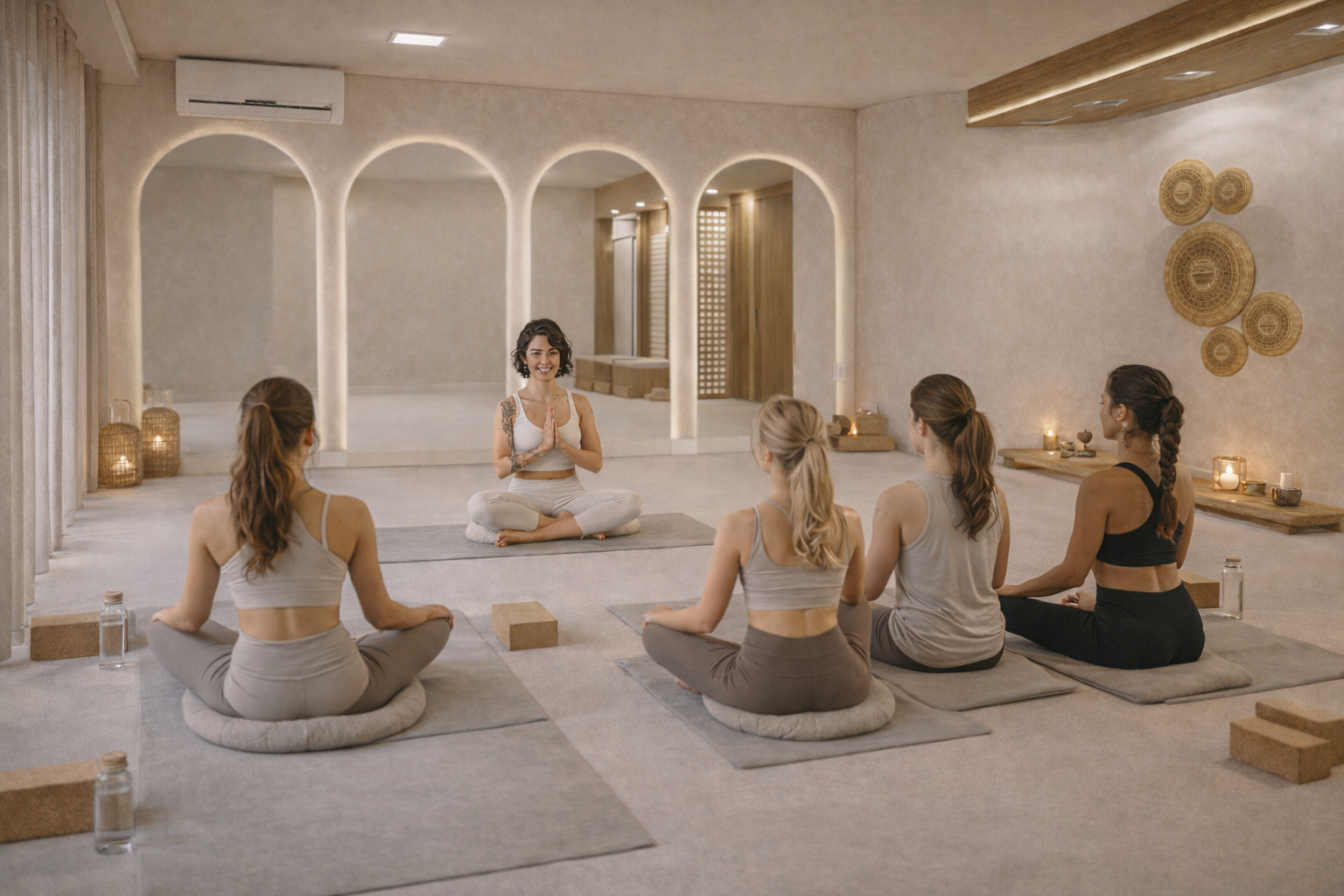 Praticantes de Yoga na Pratique